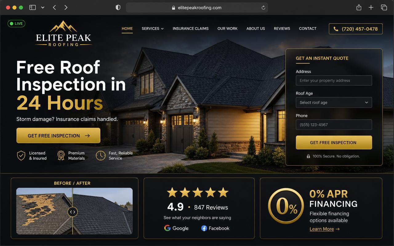 Roofing & Contractor Sites — Roofing · Contractors